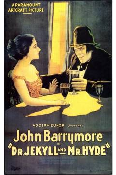 Image: Movie poster showing drawn characters Hyde and Gina sitting at a table, yellow street light pouring between the curtains onto their table