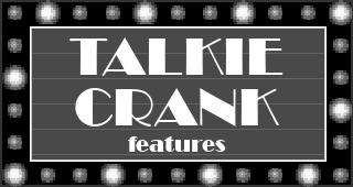 Image: A broadway style billboard that reads: Talkie Crank